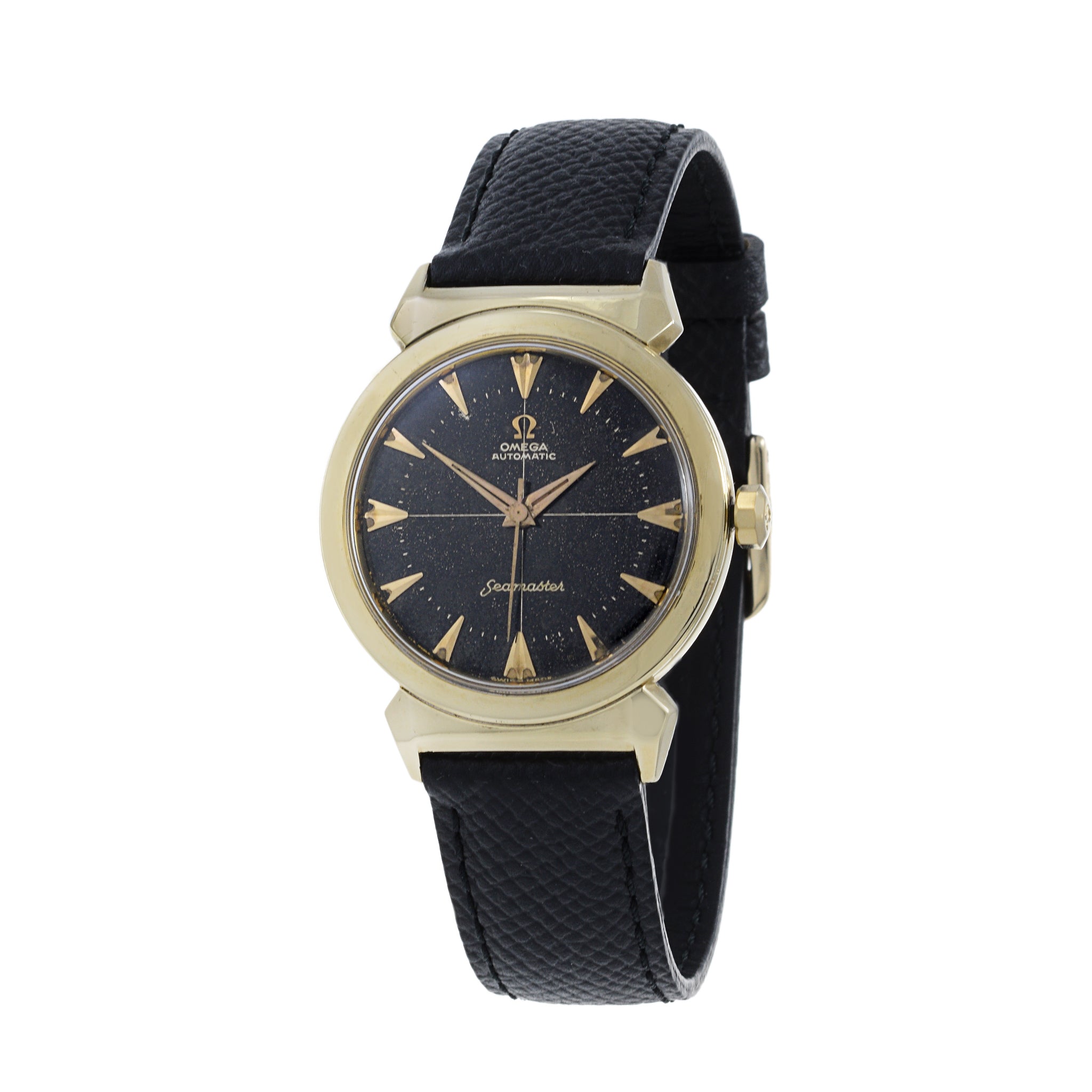 Omega Seamaster Reference 14363 Scarab Lugs Gilt Dial Automatic