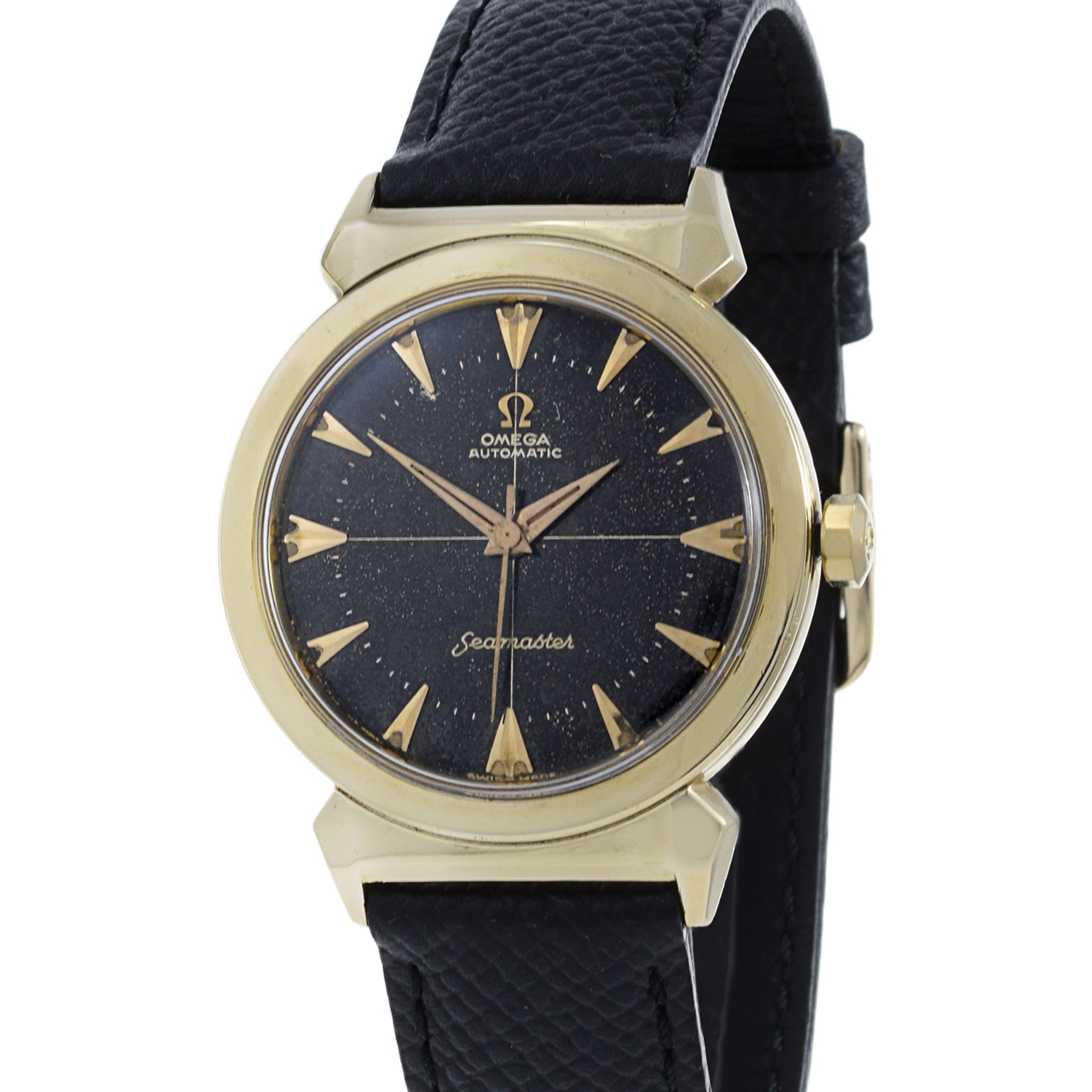 Omega Seamaster Reference 14363 Scarab Lugs Gilt Dial Automatic