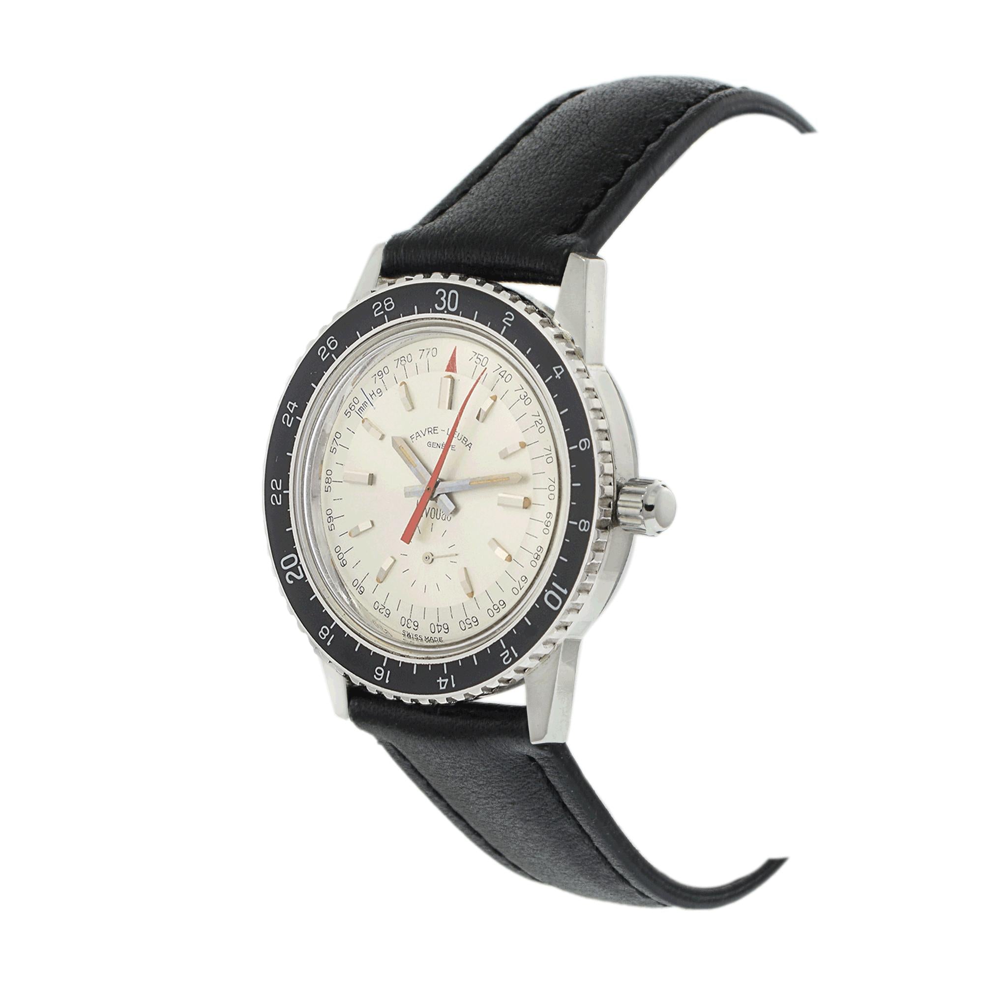 Favre-Leuba Bivouac Reference 53213 Altimeter Barometer