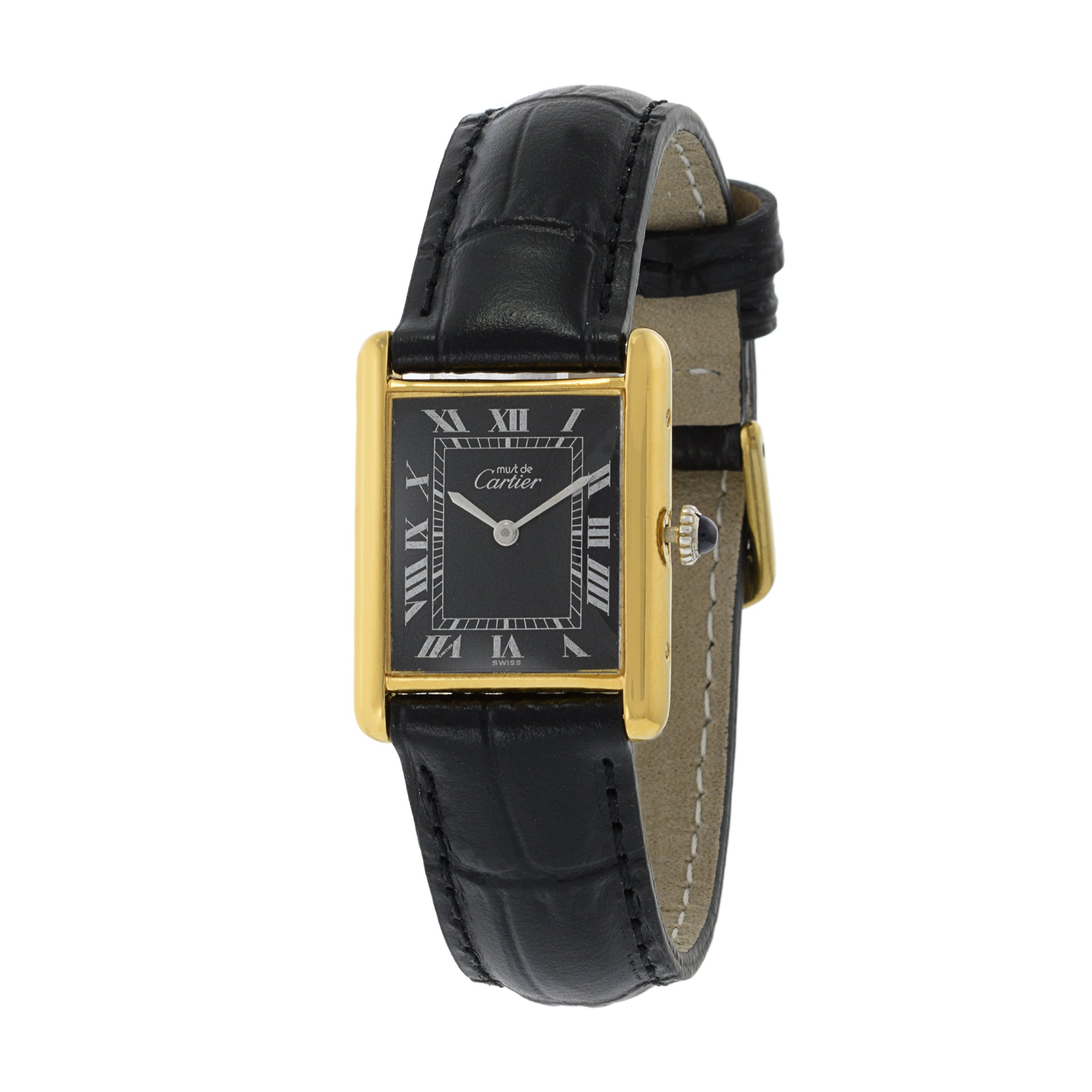 Must de Cartier Vermeil Tank Watch Manual Wind