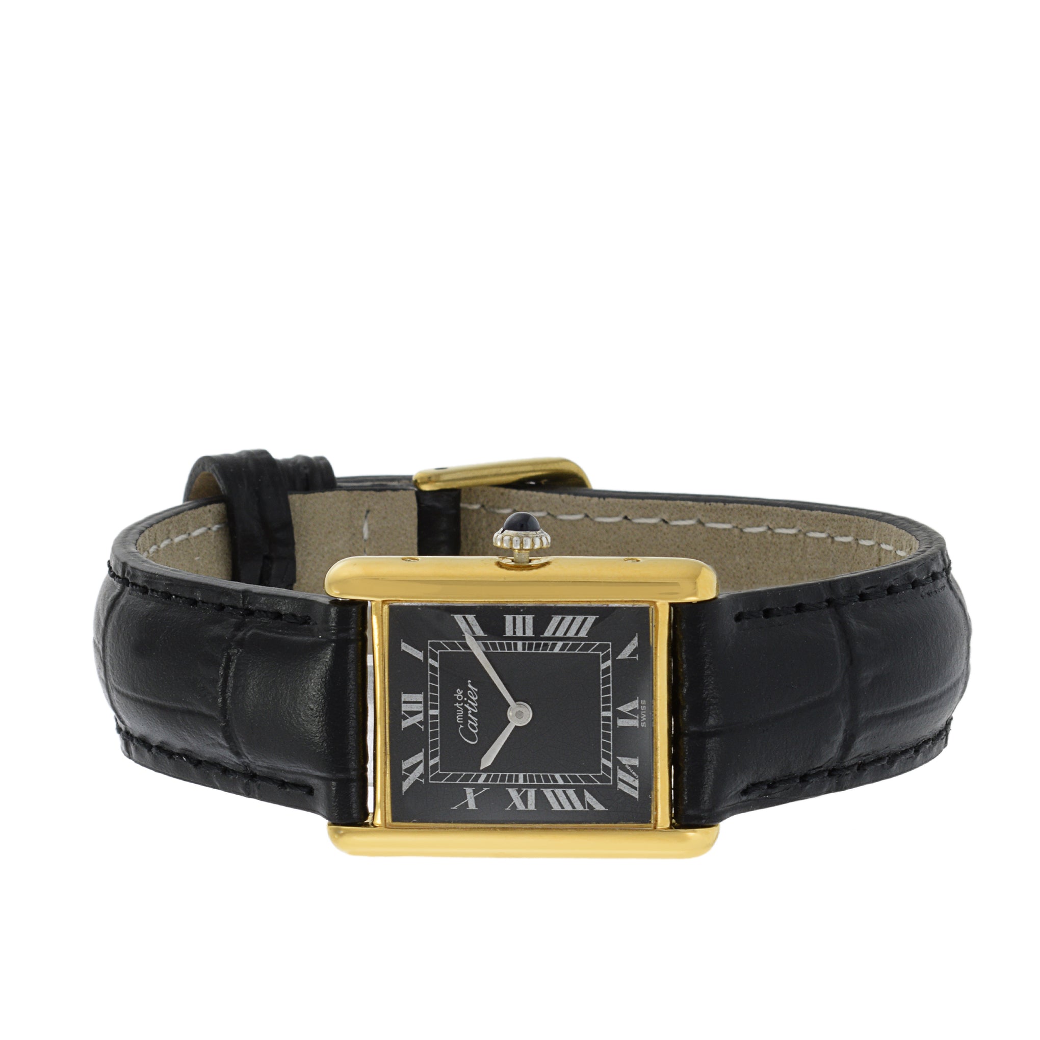 Must de Cartier Vermeil Tank Watch Manual Wind