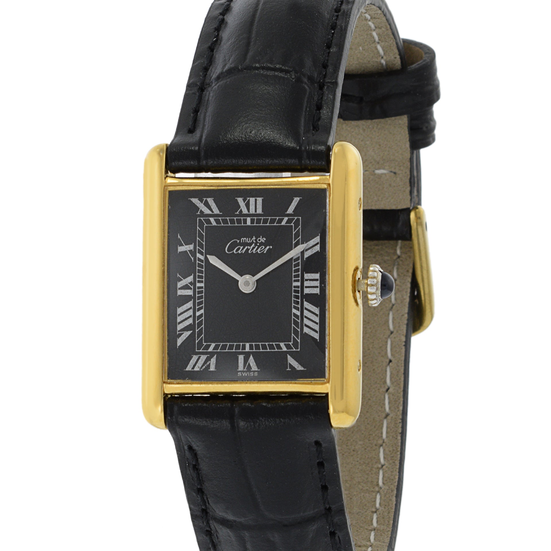 Must de Cartier Vermeil Tank Watch Manual Wind