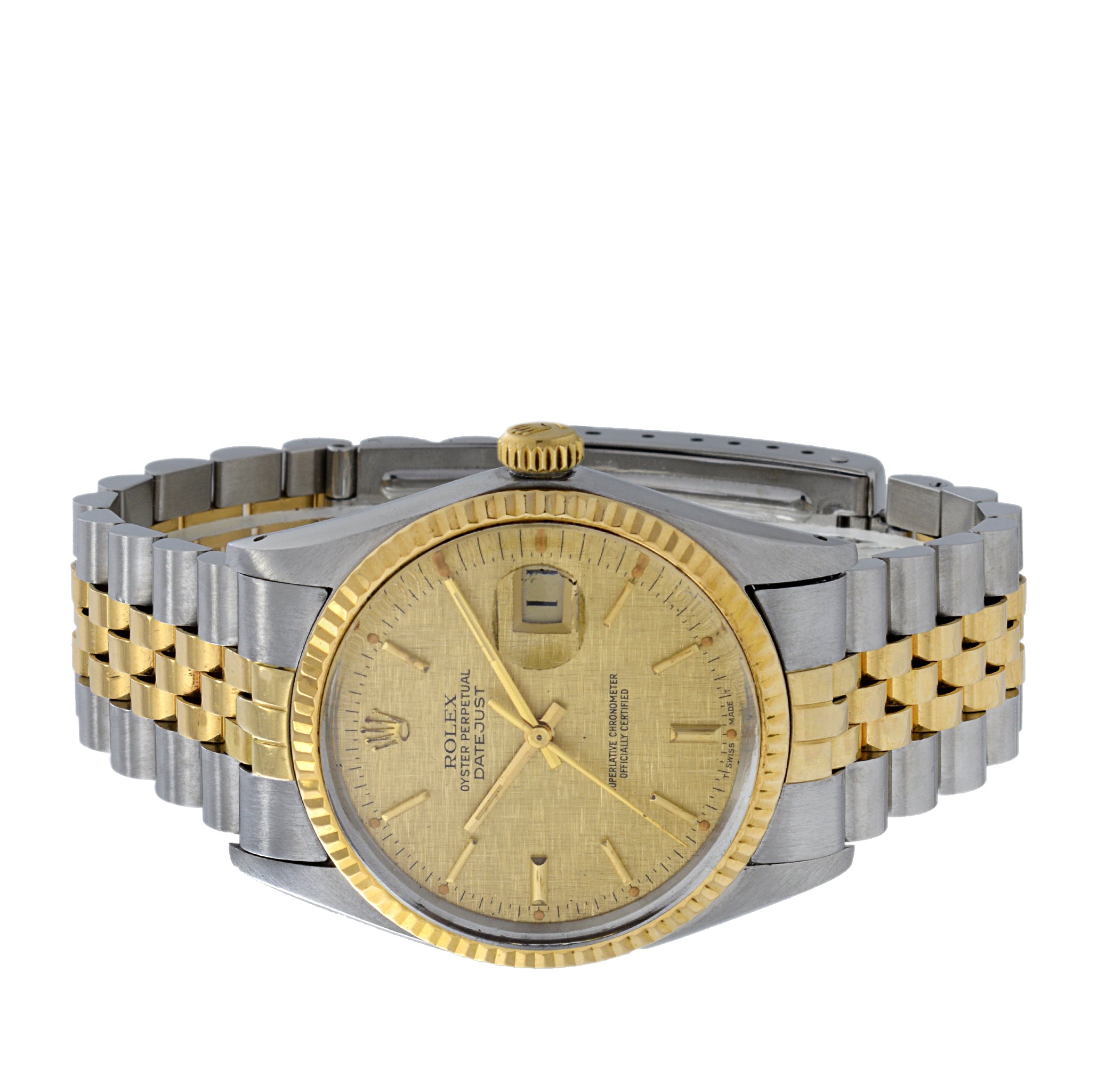 Rolex Datejust Reference 16013 36MM 1984 Manufacture Rare Linen Dial