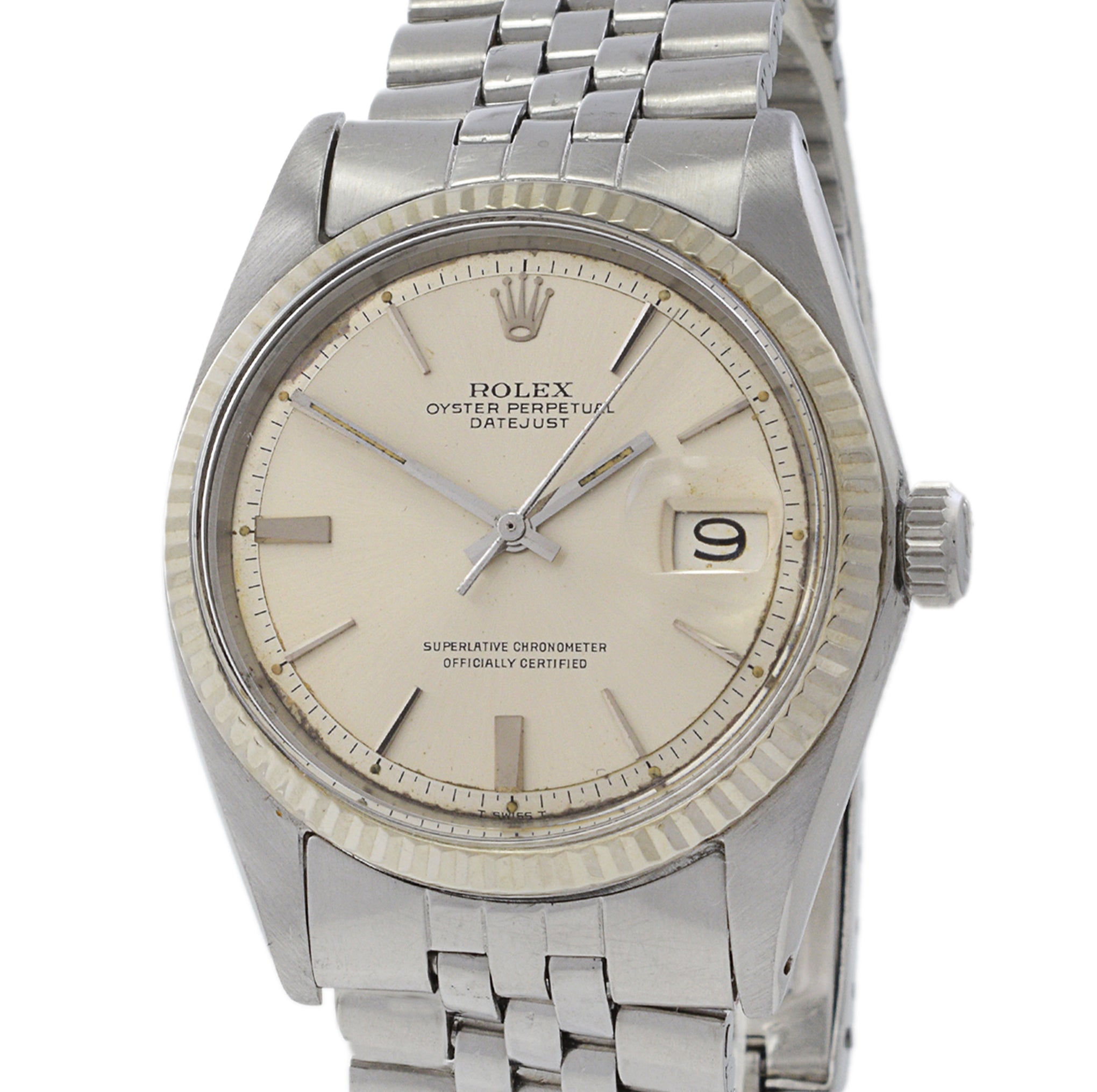 Rolex Datejust Reference 1601 1967 Manufacture Steel and 18K White Gold