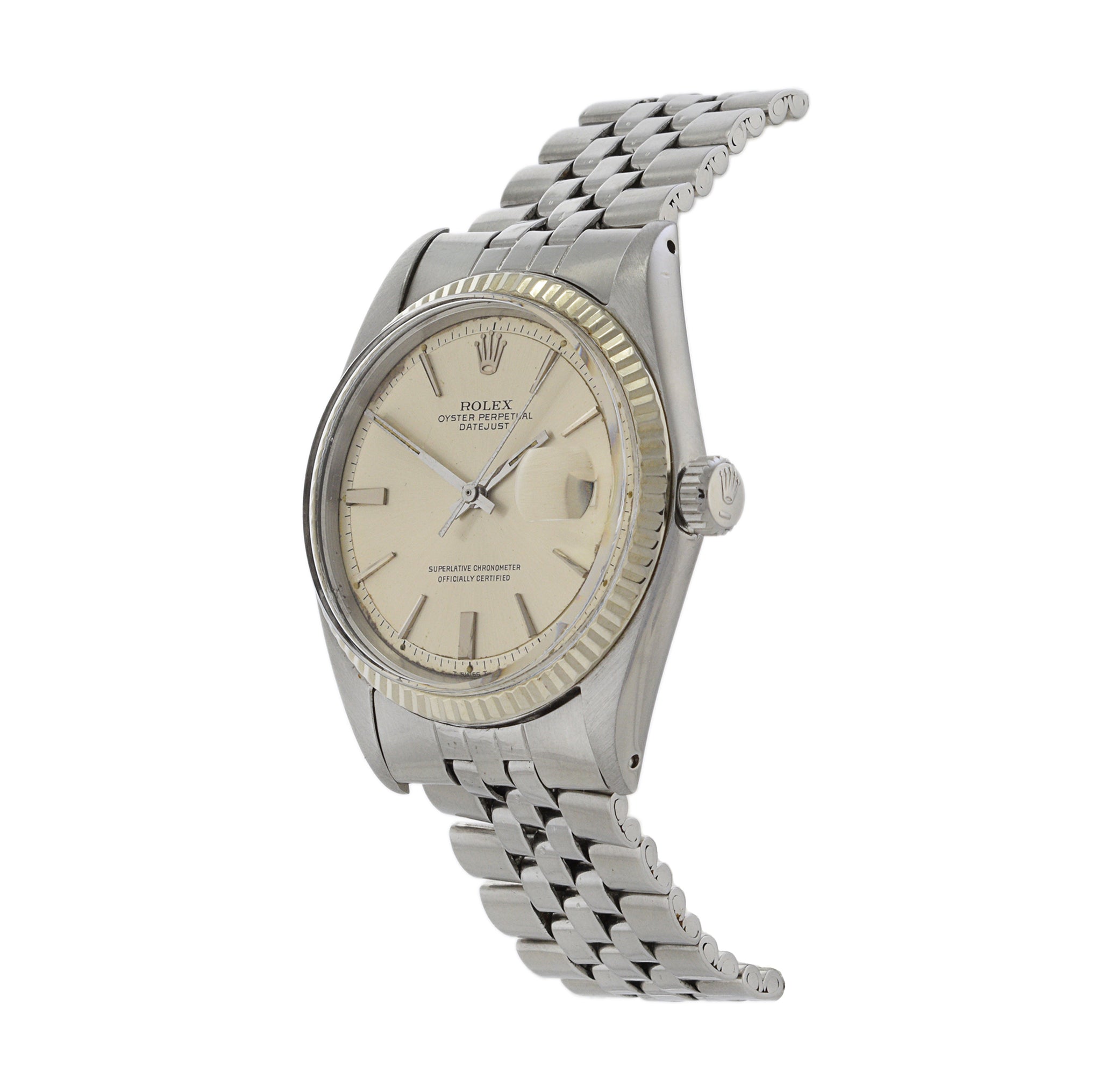 Rolex Datejust Reference 1601 1967 Manufacture Steel and 18K White Gold