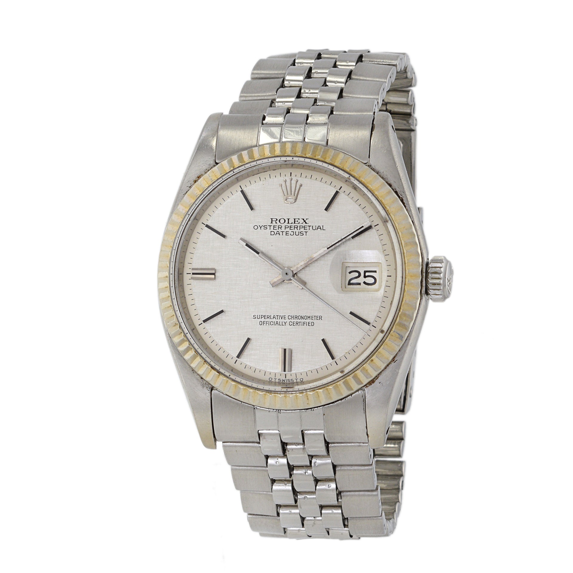 Rolex Datejust Reference 1601 Linen Sigma Dial 1971 Manufacture