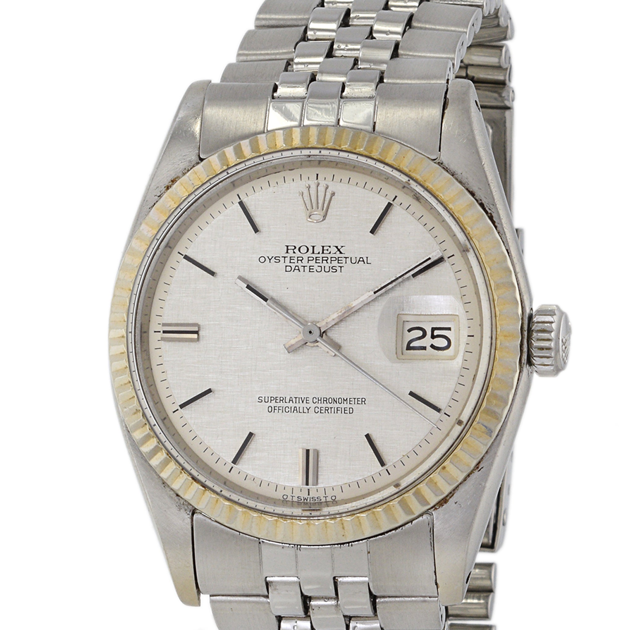 Rolex Datejust Reference 1601 Linen Sigma Dial 1971 Manufacture