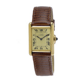 Cartier Must de Cartier Vermeil Tank Watch Reference 60029 Manual Wind