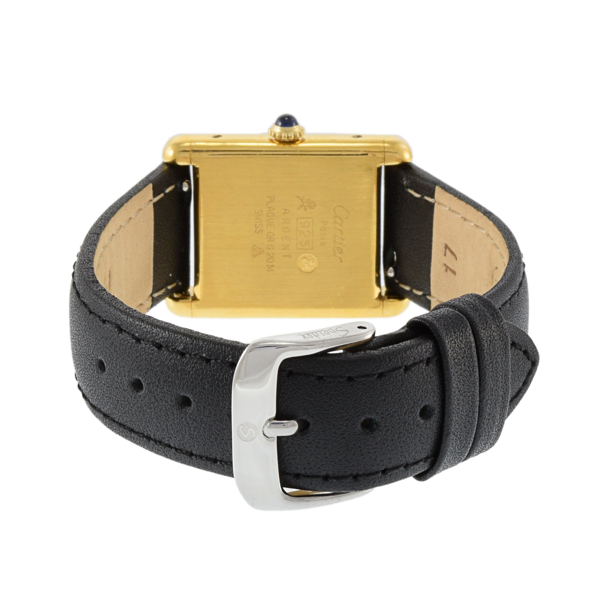 Cartier Must de Cartier Vermeil Tank Watch Manual Wind Tri Color Gold Dial