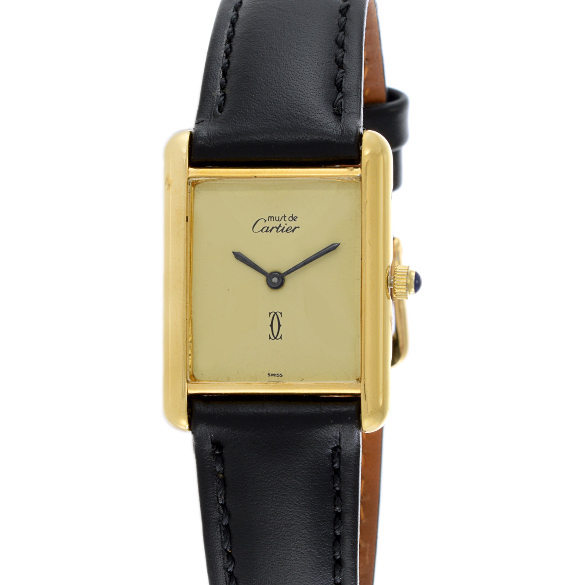 Cartier Must de Cartier Vermeil Tank Watch Manual Wind