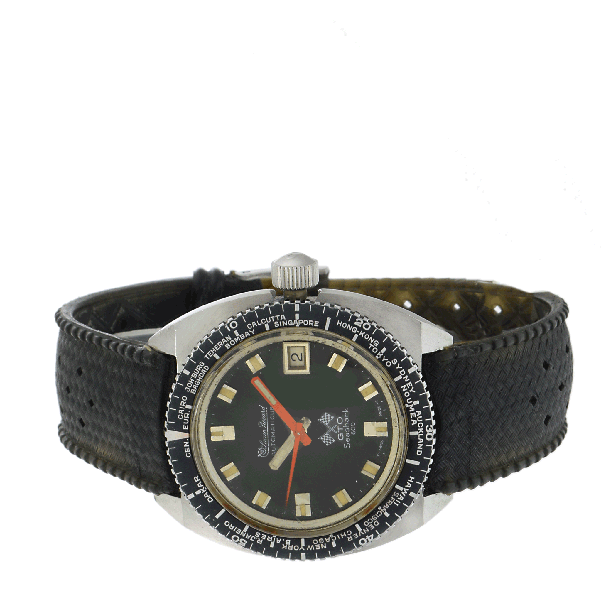 Vintage 1970s Lucien Piccard GTO Seashark 600 Automatic