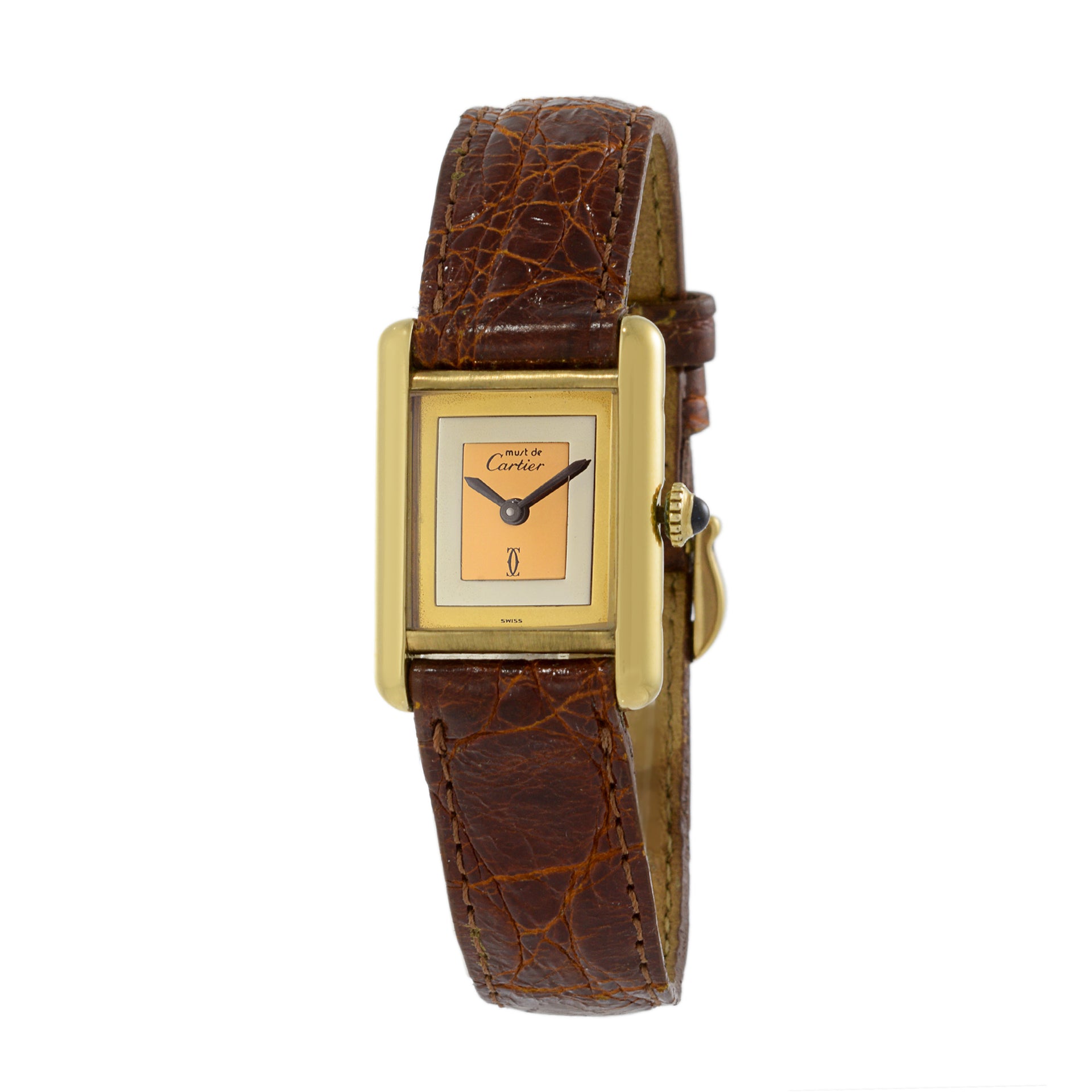 Vintage 1970's-1980's Mechanical Must de Cartier Paris Watch