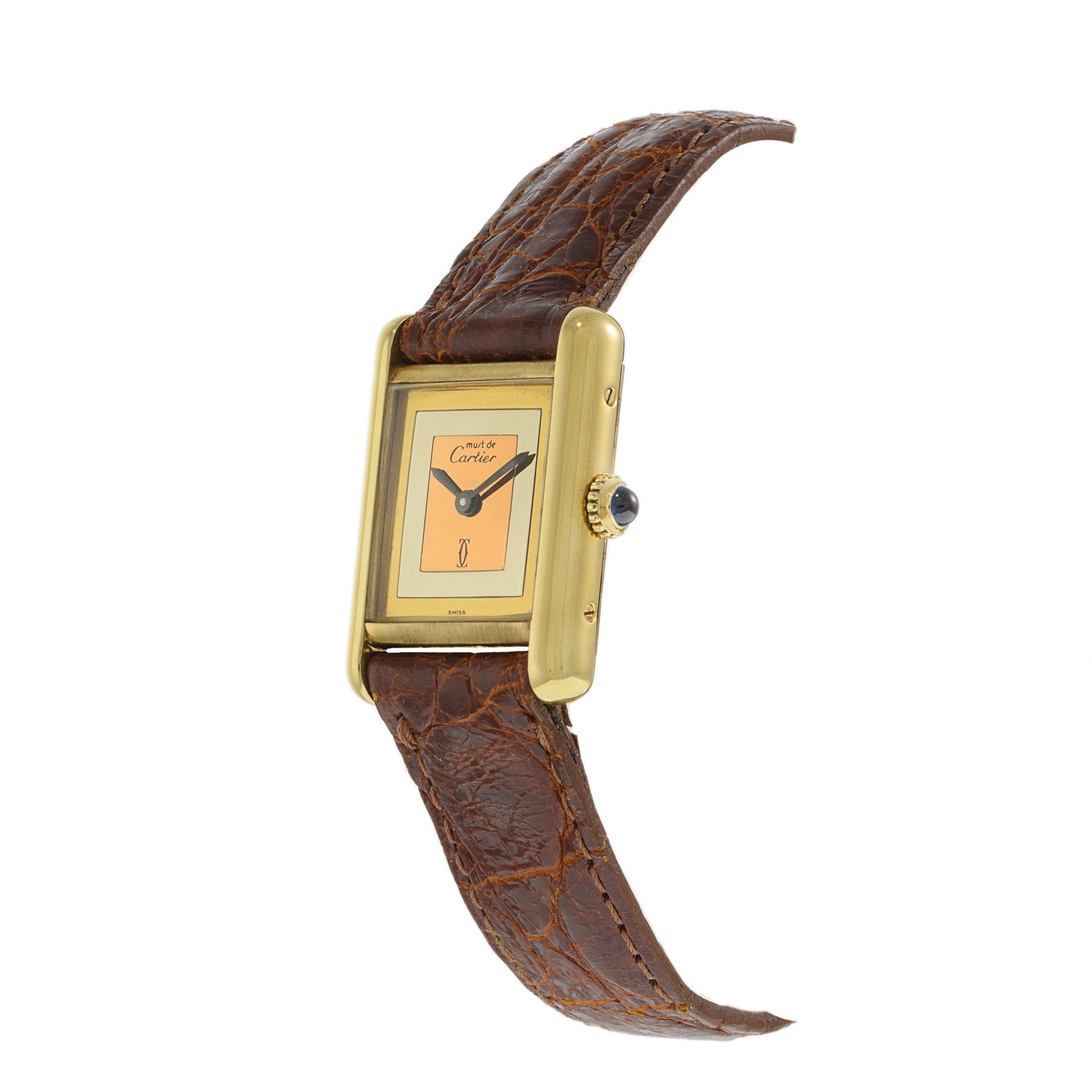 Vintage 1970's-1980's Mechanical Must de Cartier Paris Watch