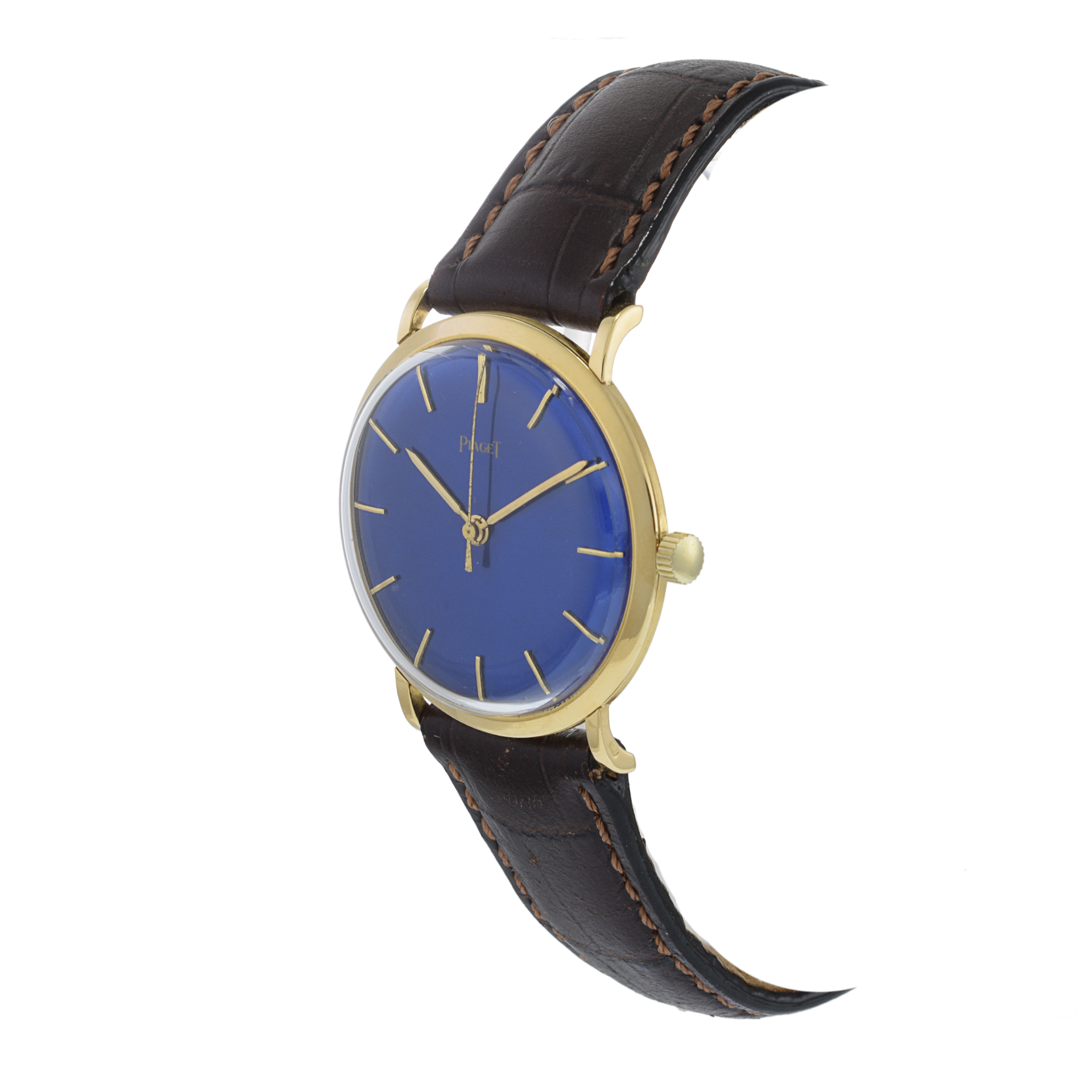 Vintage 1960's Rare Blue Enamel Dial Piaget