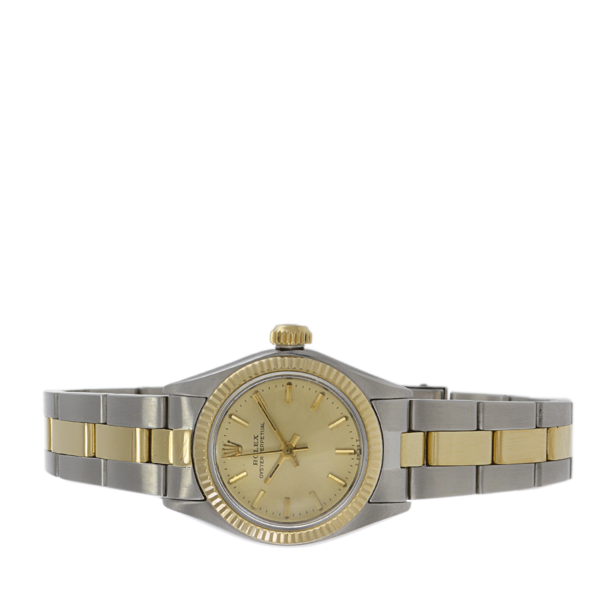 Vintage 1976 Rolex Oyster Perpetual 26mm 6917 Two-Tone Watch