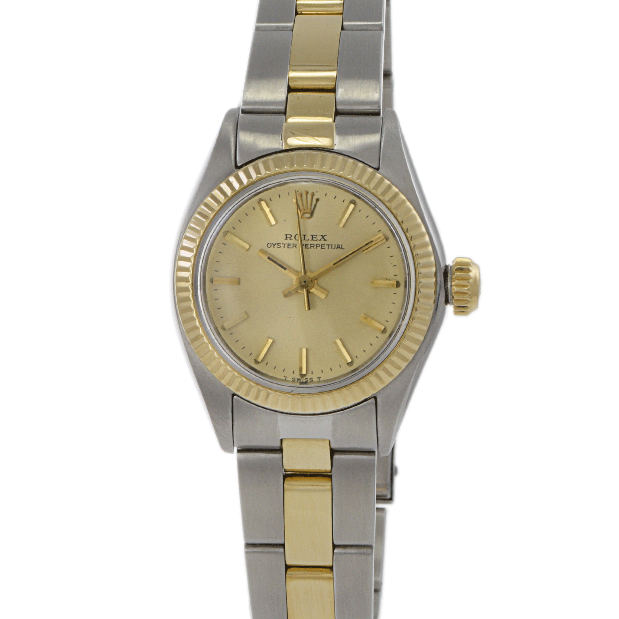 Vintage 1976 Rolex Oyster Perpetual 26mm 6917 Two-Tone Watch