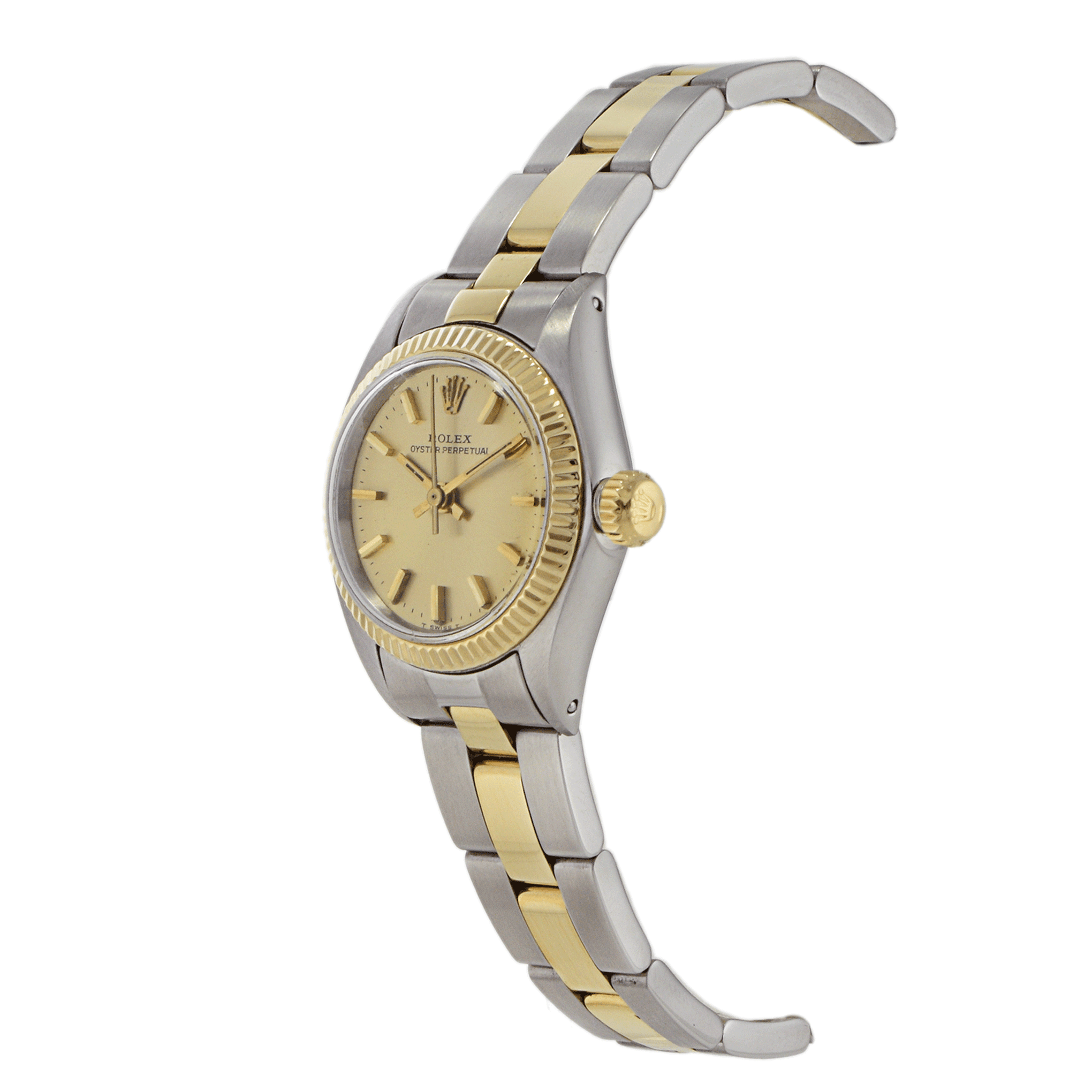 Vintage 1976 Rolex Oyster Perpetual 26mm 6917 Two-Tone Watch