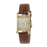 Vintage 1940s Gruen 14K Yellow Gold Tank Style Watch