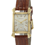 Vintage 1940s Gruen 14K Yellow Gold Tank Style Watch