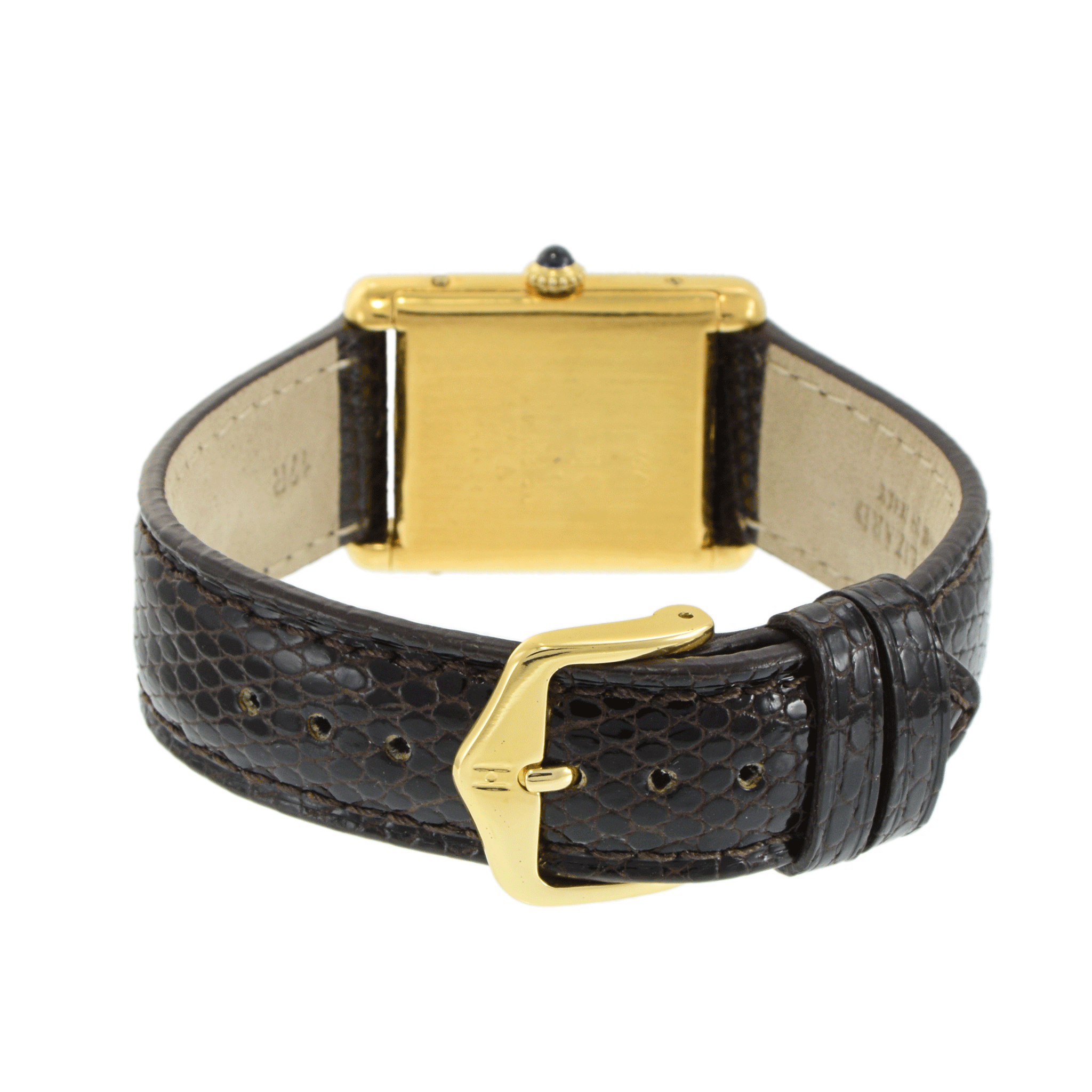 Vintage 1970s Must de Cartier Paris Tri-Color Dial Vermeil Watch