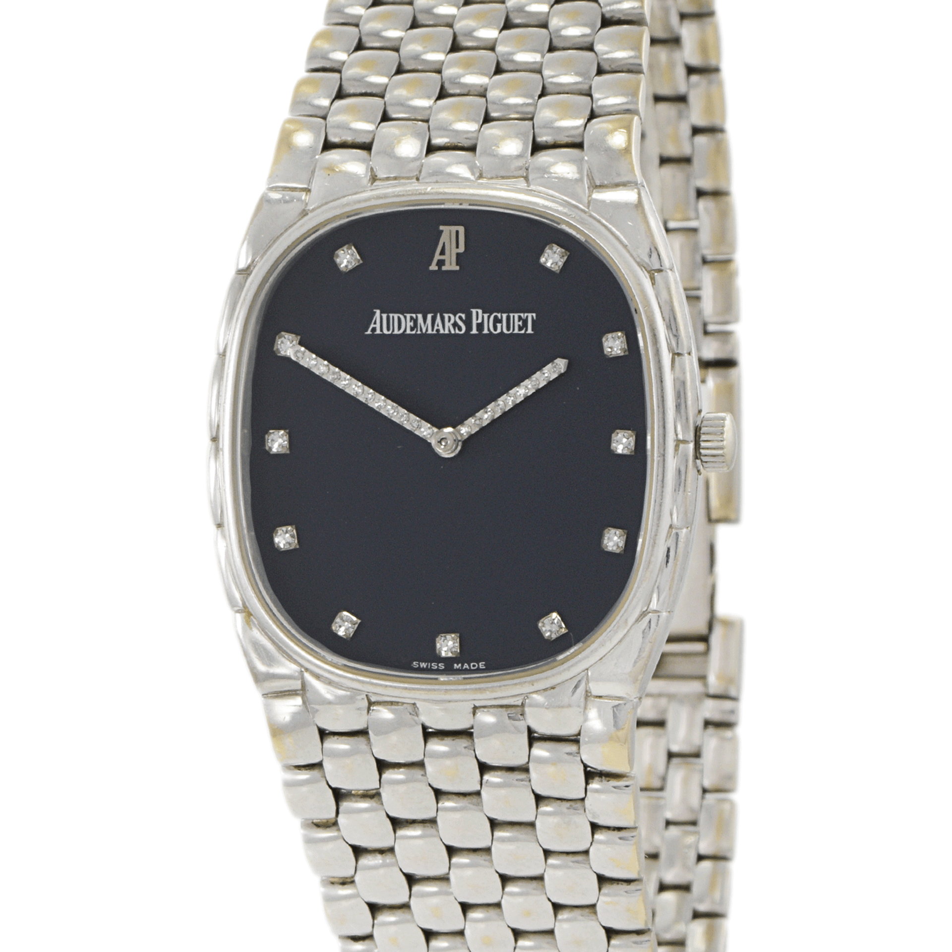 Vintage 1990s Audemars Piguet 29mm Cobra Watch in 18KT White Gold