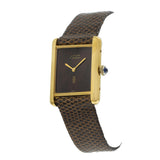 Vintage 1980's Must De Cartier Brown Dial