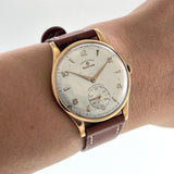 Vintage 1960s Grand Prix Election 18KT Rose Gold Watch