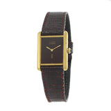 Vintage 1980s Must de Cartier Paris Burgundy Dial Mechanical Watch