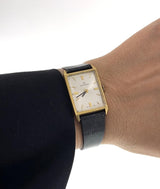 Vintage 1970s Bucherer 18KT Yellow Gold Rectangular Dress Watch – Manual Wind