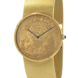 Vintage Corum Double Eagle 1901 Coin Watch 35MM 18KT Yellow Gold – Manual Wind