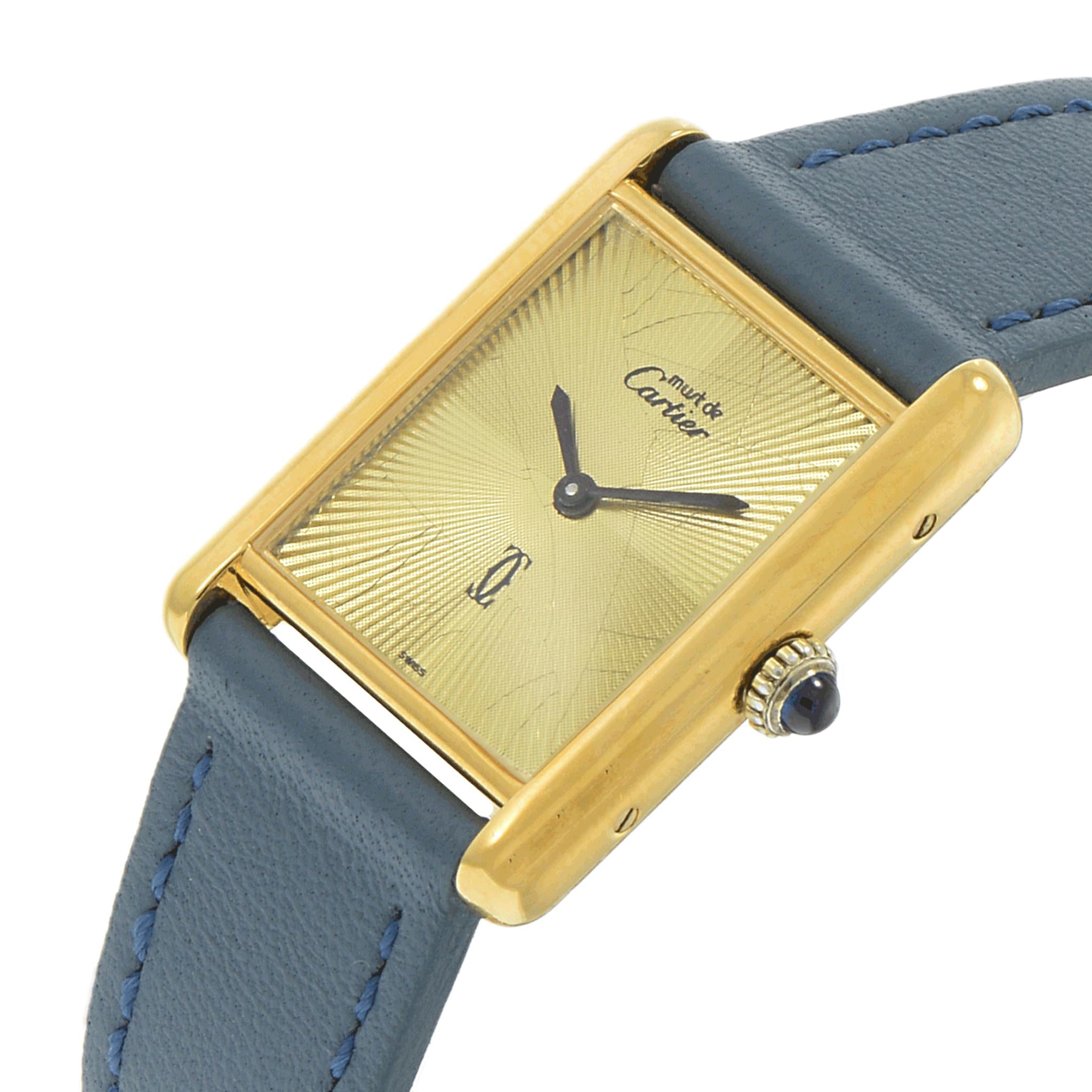 Vintage 1980s Must de Cartier Paris Mechanical Watch