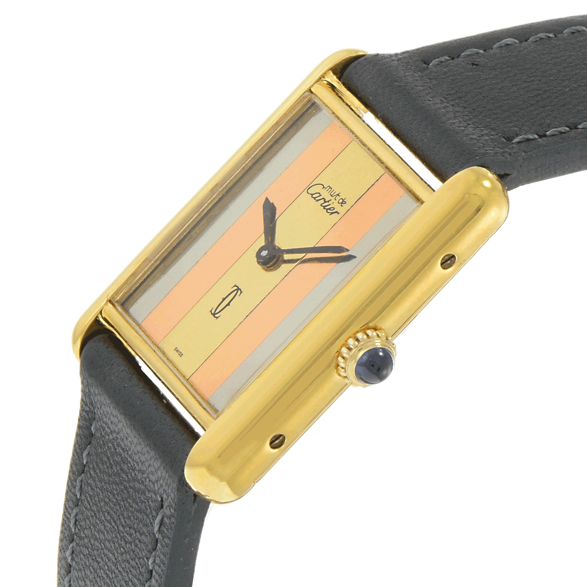 Vintage 1980s Must de Cartier Paris Mechanical Watch