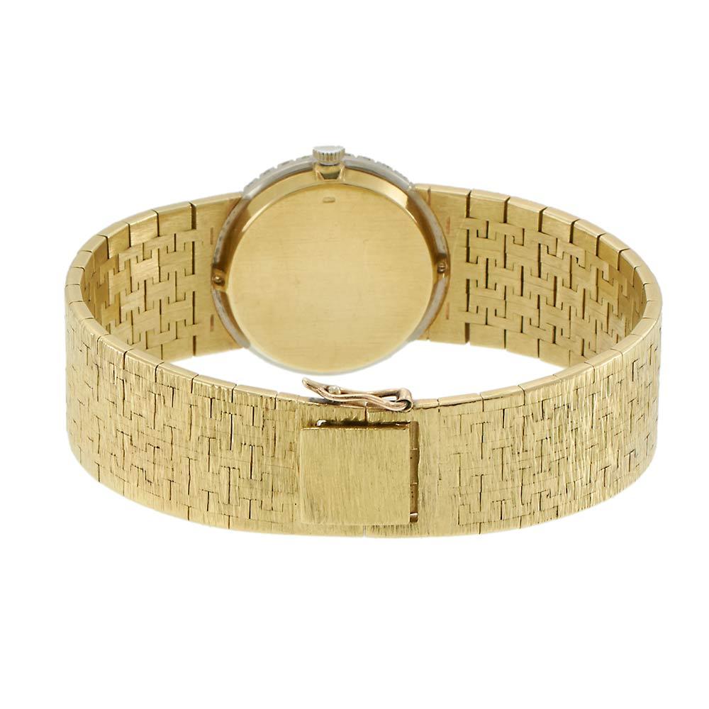 1980s Piaget 18KT Yellow Gold Watch with Lapis Dial