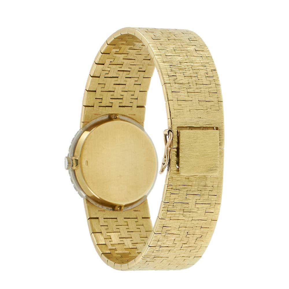 1980s Piaget 18KT Yellow Gold Watch with Lapis Dial