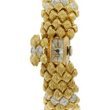 Goldie 18KT Yellow Gold and Diamond Vintage Lady’s Bombe Wristwatch
