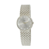 Vintage 1980s Piaget Ref. 4642P32 18KT White Gold Dress Watch – Diamond Dial