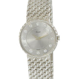 Vintage 1980s Piaget Ref. 4642P32 18KT White Gold Dress Watch – Diamond Dial