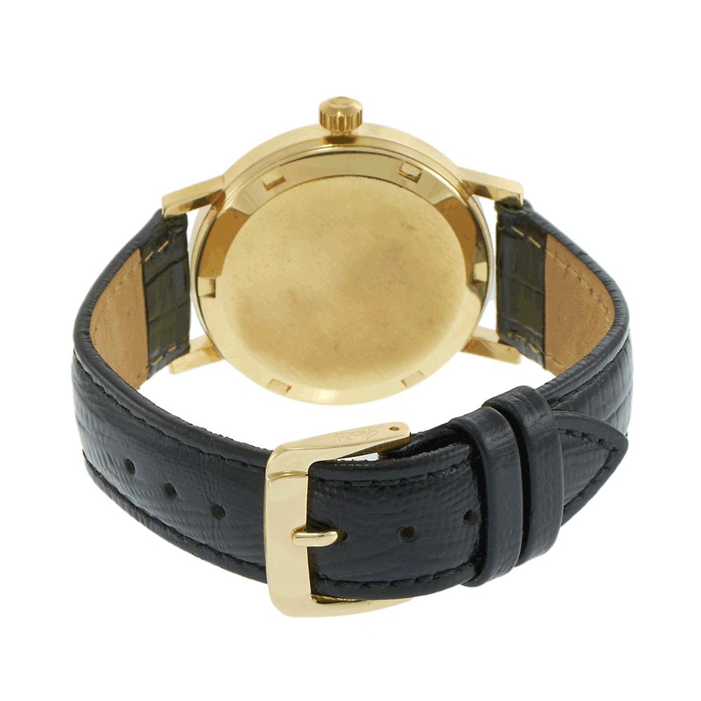 Vintage 1974 Omega 18KT Yellow Gold Gold Dial Automatic