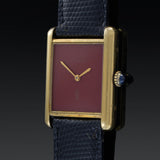 Vintage Cartier Must de Cartier Vermeil with Red Lacquer Dial – Mechanical