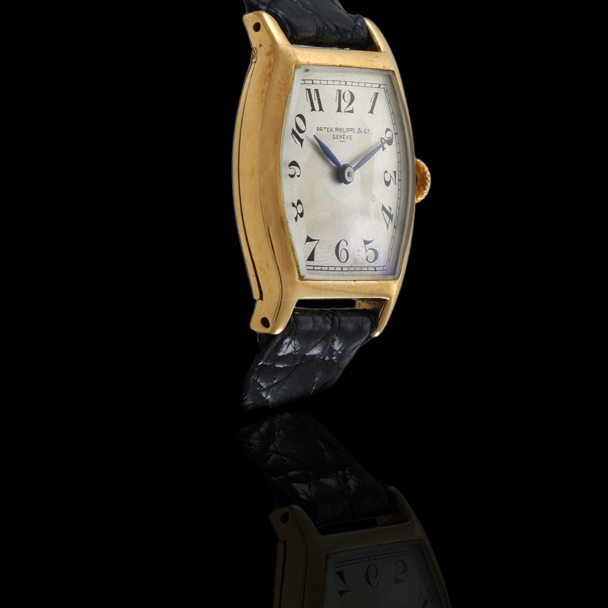 Vintage 1920s Patek Philippe Tonneau Watch 18KT Yellow Gold – Manual Wind