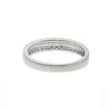 18KT White Gold Two Row Diamond Wedding Band