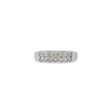 Estate 18KT Double Row Diamond Band