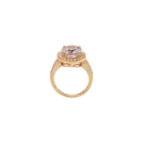 18KT Rose Gold And Diamond Morganite Ring