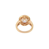 18KT Rose Gold And Diamond Morganite Ring