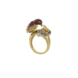 Estate 18KT Yellow Gold Parrot Ring