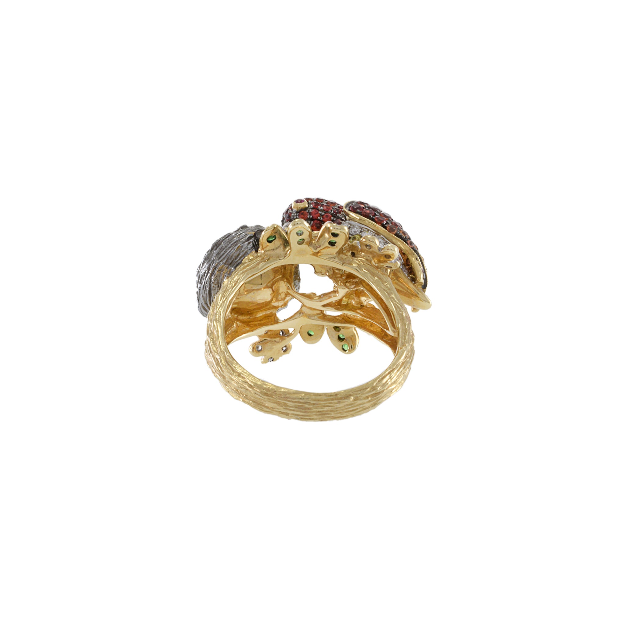 Estate 18KT Yellow Gold Parrot Ring