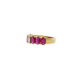 18KT Yellow Gold Ruby And Diamond Ring