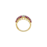 18KT Yellow Gold Ruby And Diamond Ring