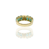 18KT Yellow Gold Emerald And Diamond Ring