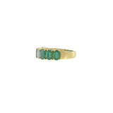 18KT Yellow Gold Emerald And Diamond Ring